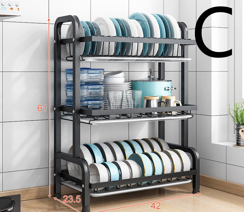 Small Household Dish Rack Cabinet Dish Storage Rack