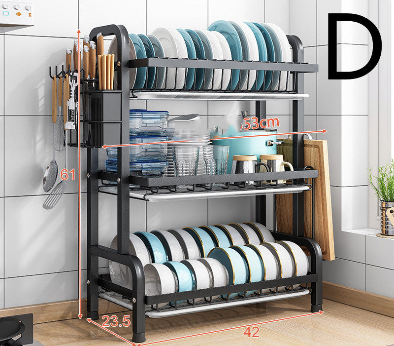 Small Household Dish Rack Cabinet Dish Storage Rack