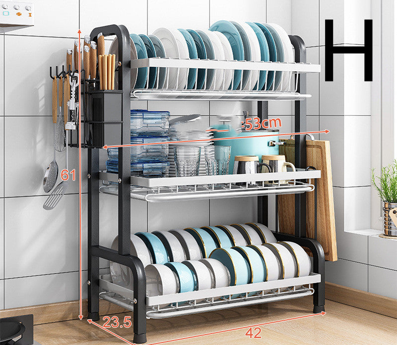 Small Household Dish Rack Cabinet Dish Storage Rack