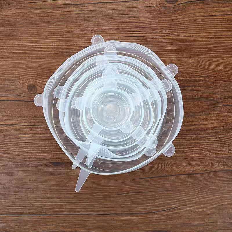 6Pcs Food Silicone Cover Fresh-keeping Storage