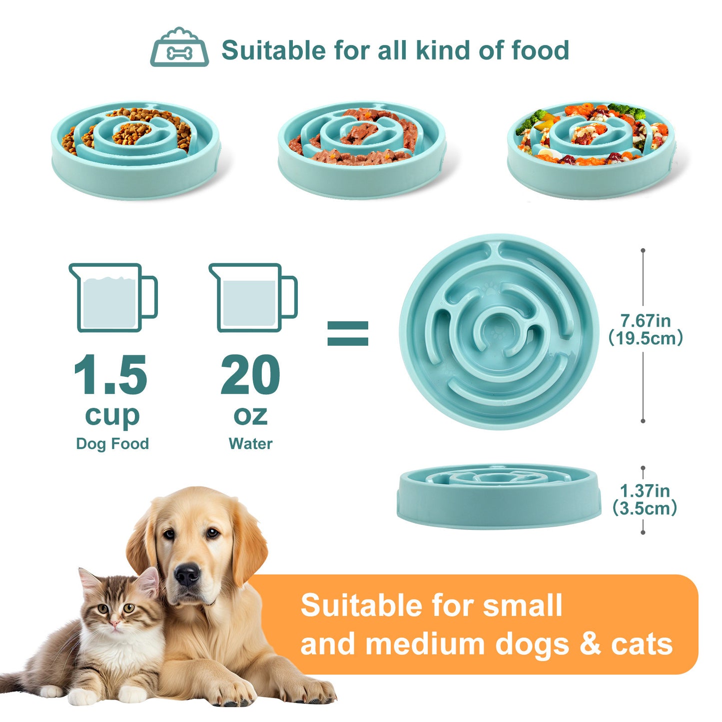 Slow Feeder Dog Bowls Silicone Dog Puzzle Feeder