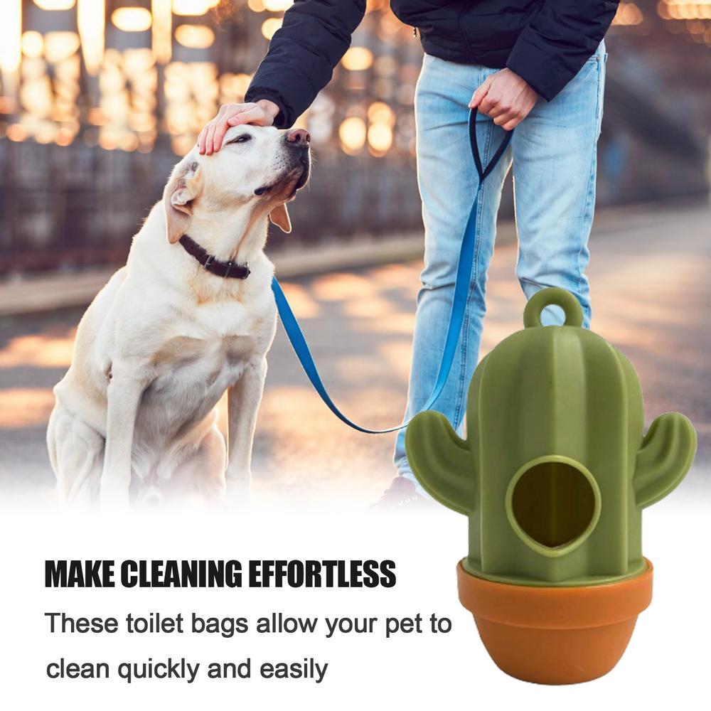 1Pcs Cactus Shaped Poop Bag Dispenser